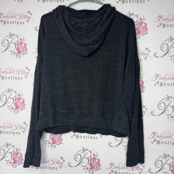 Diadora sweater kangaroo pounce v neck oversized grey black comfy pull over - Picture 5 of 9